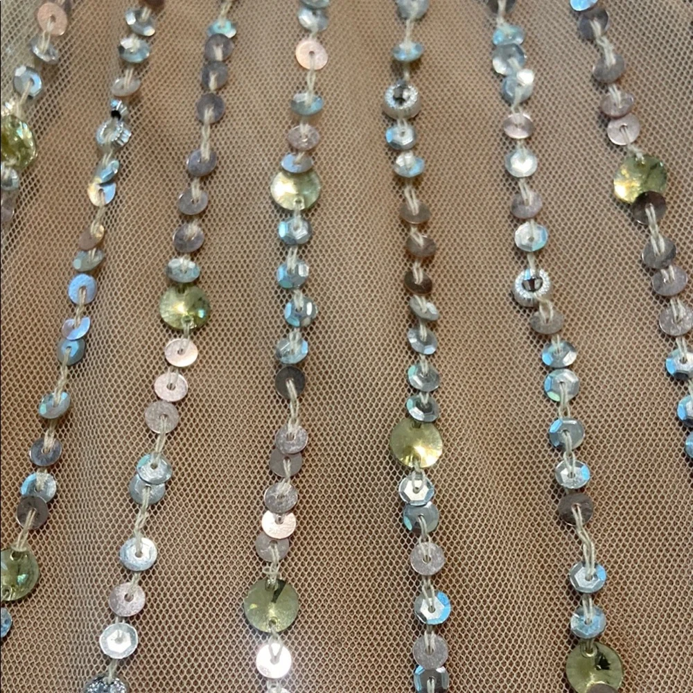 Elegant Sequined Dress in Champagne Gold - Picture 14 of 14